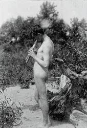 Standing Piper Study for Arcadia, ca. 1883.