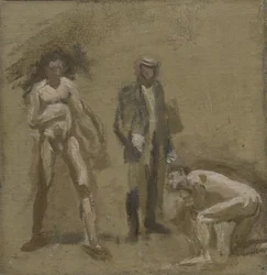 Att ta greven, studie, 1898