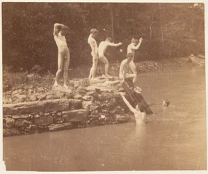 Thomas Eakins och studenter, ca. 1883.