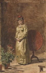 Ung flicka mediterar, 1877.