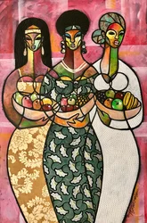 Carriers of Good Fruit, 2019 (blandteknik på duk)