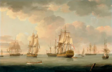 Brittiska krigsfartyg vid Spithead