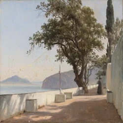 Terrass med ek, Sorrento