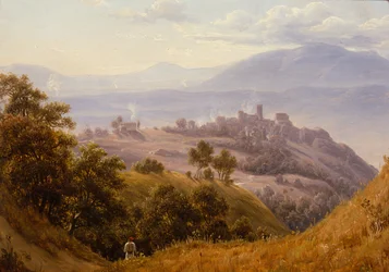 Utsikt över Olevano, ca 1834 (målning)