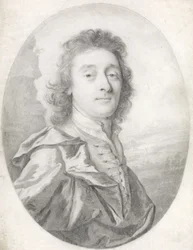 Porträtt av en man, 1699 (svart bly på veläng)