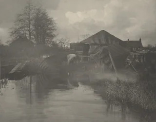 En båtvarv i Norfolk,1886 (foto)