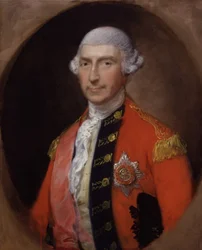 Porträtt av Jeffery Amherst, 1:e baron Amherst (1717-1797), fältmarskalk