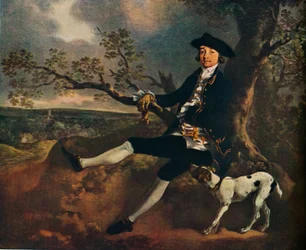 Porträtt av John Plampin av Thomas Gainsborough, 1752-1755, 1936.