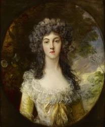 Porträtt av Mrs Charles Hatchett