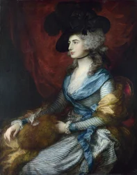 Porträtt av Sarah Siddons (1755-1831) - Peinture de Thomas Gainsborough (1727-1788), Olja på duk 1785 - National Gallery, London 126x99,5