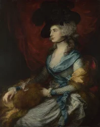 Porträtt av Sarah Siddons, 1785