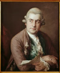 Porträtt av den tyske kompositören Johann Christian Bach