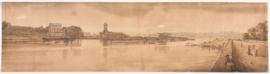 Ett urval av tjugo av de mest pittoreska vyerna i Paris, 1802.