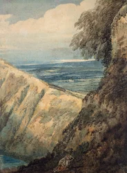 Kusten av Dorset, nära Lulworth Cove