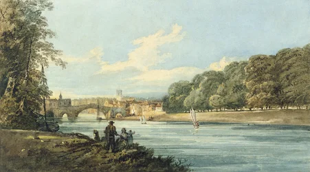 The New Walk, York, ca 1798 (penna och akvarell på papper)