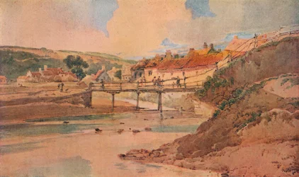 Den gamla träbron, c1800