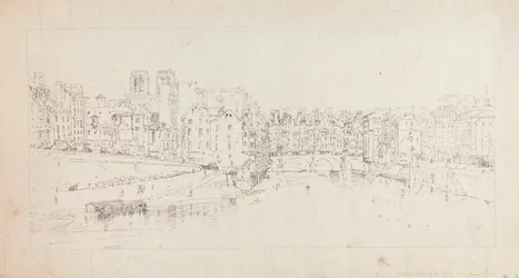 Utsikt över Pont St. Michel från Pont Neuf