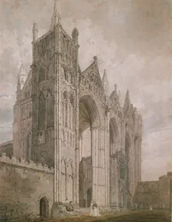 Västra fronten av Peterborough Cathedral