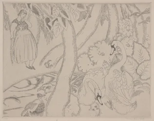 Leda, ca 1928 (etsning)