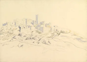 Akropolis från Areopagus, Aten, 24 april 1846.