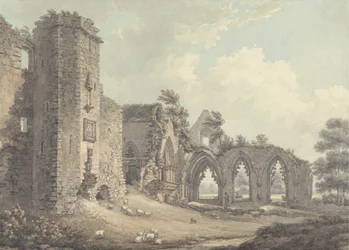 Ruinerna av College of Lincluden, nära Dumfries