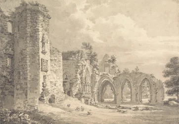 Ruinerna av College of Lincluden, nära Dumfries