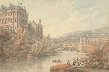 Utsikt över Bath från Spring Gardens