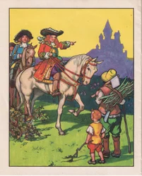 En stilig ung prins kom (litografi)