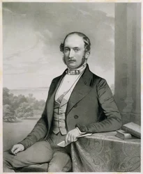 Prins Albert (1819-61), från "Portraits of Honorary Members of the Ipswich Museum", utgiven av George Ransome, 1851 (litografi).