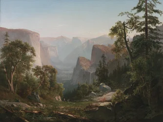 Utsikt över Yosemite Valley, 1865