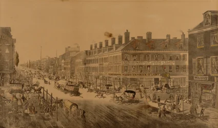 Broadway, New York, 1836 (med Webb