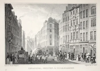 Cheapside, Poultry and Bucklersbury, från puben "London and it
