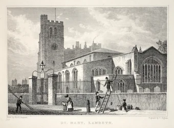 Church of St Mary, Lambeth, från puben "London and it