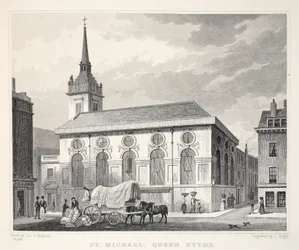 Church of St Michael, Queenhithe, från puben "London and it