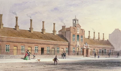 Emery Hills Alms Houses i Rochester Row, 1850