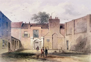 Ingången till Tothill Fields Prison, 1850