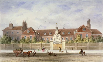 Grey Coat Hospital, Tothill Fields, Westminster, London, c1840