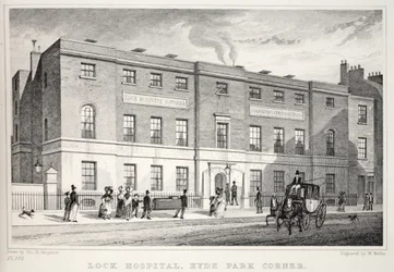 Lock Hospital, Hyde Park Corner, från puben "London and it