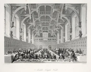 Middle Temple Hall, från puben 