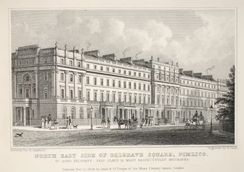 North East Side of Belgrave Square, Pimlico, från puben "London and it