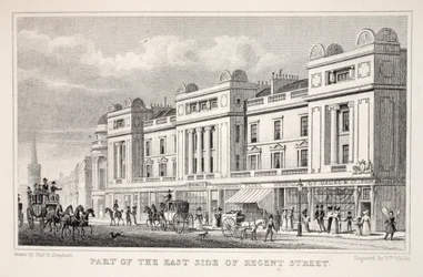 En del av East Side of Regent Street, från puben "London and it