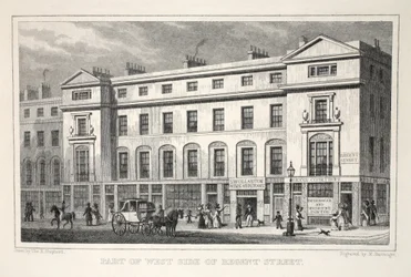 En del av West Side of Regent Street, från puben "London and it