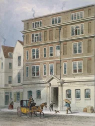 Titus Oates bostad, Oat Lane, City of London, 1848