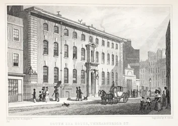 South Sea House, Threadneedle Street, från puben "London and it