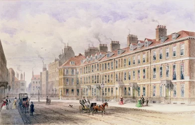 Södra sidan av Queen Square, 1851