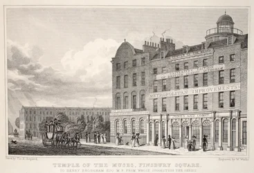 Temple of the Muses, Finsbury Square, från puben "London and it