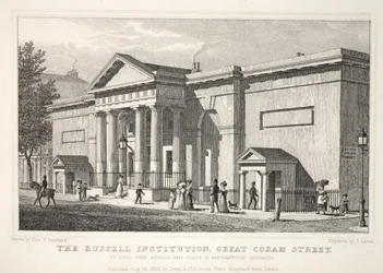Russell Institution, Great Coram Street, från puben "London and it