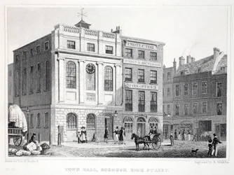 Town Hall, Borough High Street, från puben "London and it