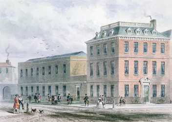 Utsikt över Soho Square och Carlisle House