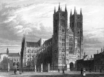 Westminster Cathedral, London 1858 (gravyr)